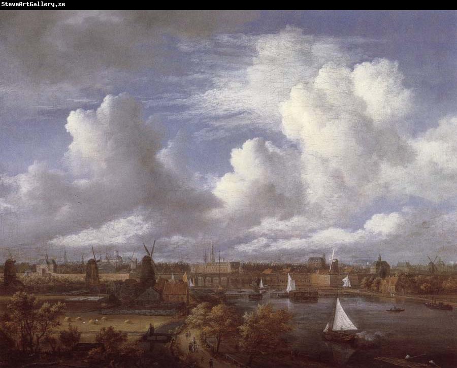 Jacob van Ruisdael Panoramic View of the Amstel Looking towards Amsterdam